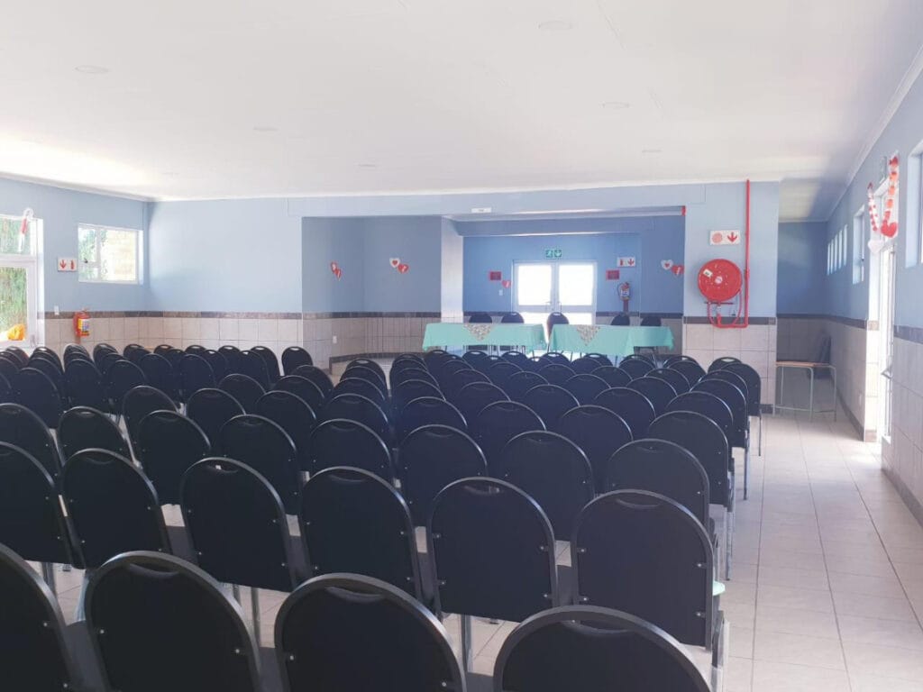 Leeudoringstad school for the deaf inside hall